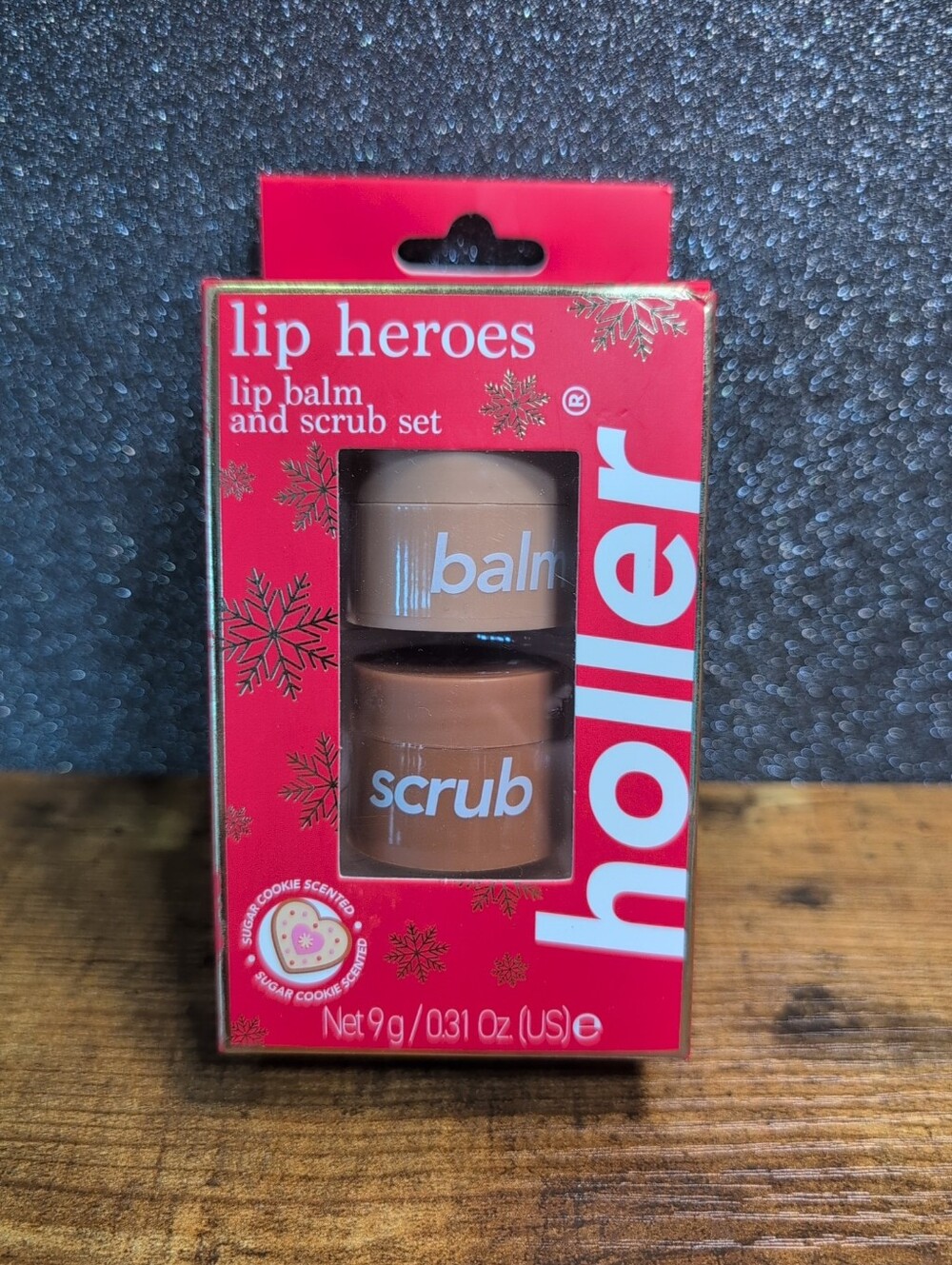 Holler Lip Heroes Sugar Cookie Scented Lip Balm And Scrub Set